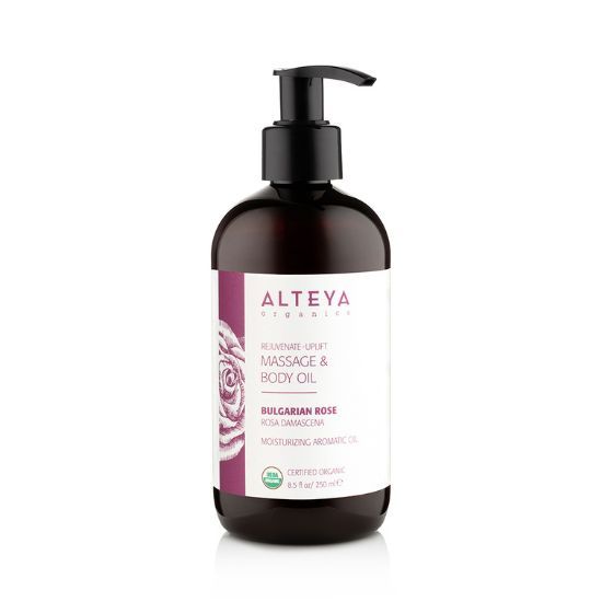 Masážny telový olej omladzujúci z ruže Alteya Organics 250 ml