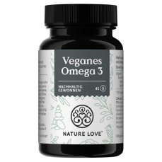 Nature Love Veganské Omega 3 olej z řas, 45 kapslí Nature Love Veganské Omega 3 olej z řas, 45 kapslí