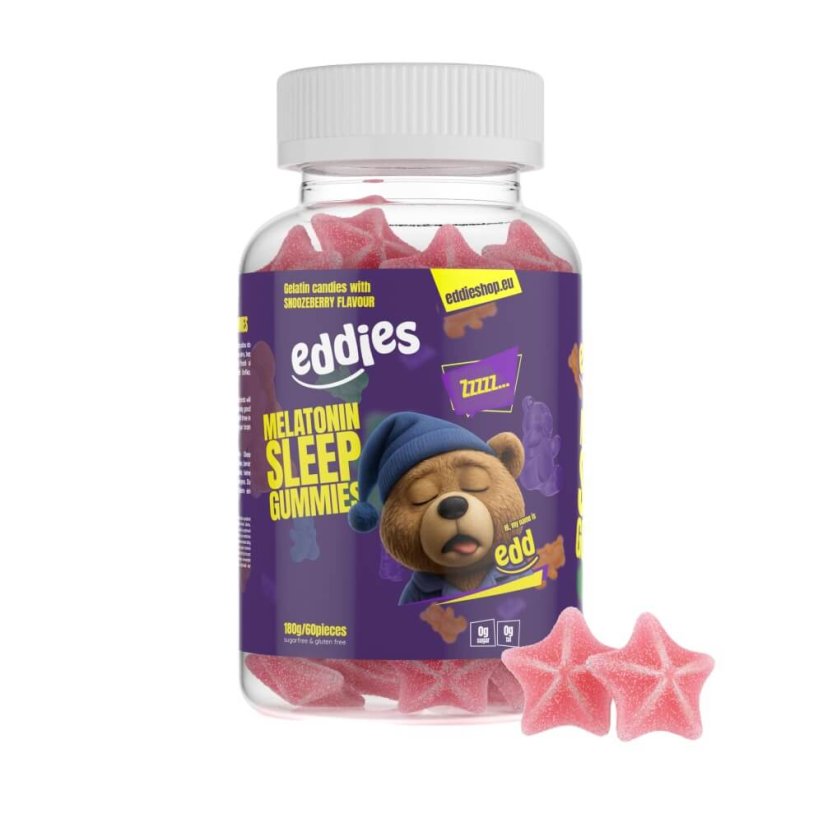 Eddies melatonin pre deti, čučoriedka, 60 gumíkov