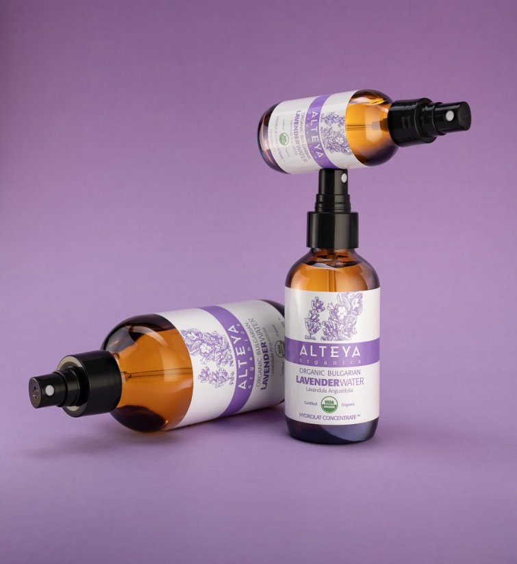 Levandulová voda sprej v skle Alteya Organics 240 ml