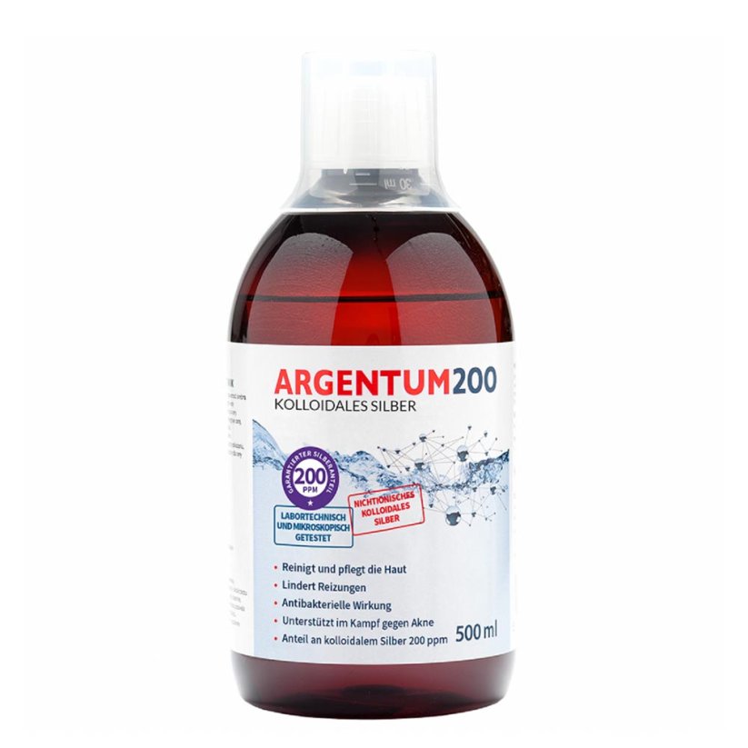 Aura Herbals koloidno srebro 200 ppm Argentum200® 500 ml