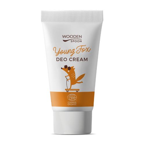 Organski kremasti dezodorans Young fox s inovativnim aplikatorom Wooden Spoon 40 ml