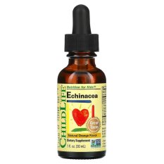 ChildLife Essentials, Echinacea pre deti, prírodný pomaranč, kvapky 30 ml