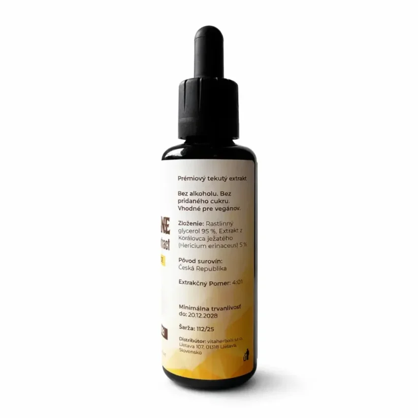 Vitaherbals Lion’s Mane (Hericium) tekutý extrakt 40:1, 60 ml