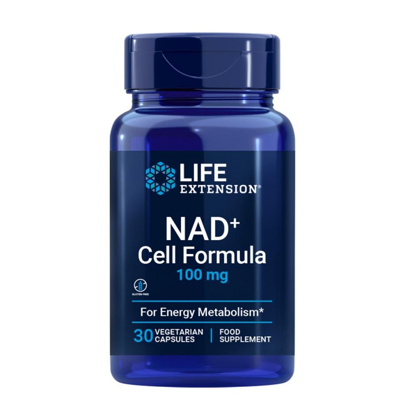 Life Extension NAD+ Cell Formula, nikotinamid ribozid, NIAGEN® 100 mg, 30 kapsula