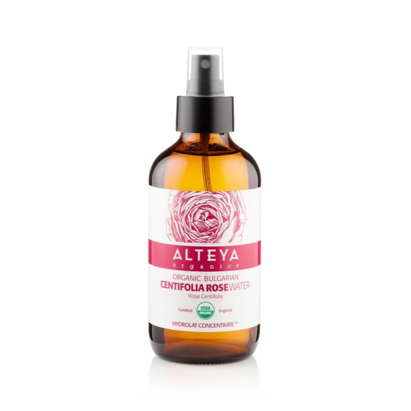 Organska ružina voda od šipka (Rosa Centifolia) Alteya Organics čaša 240 ml