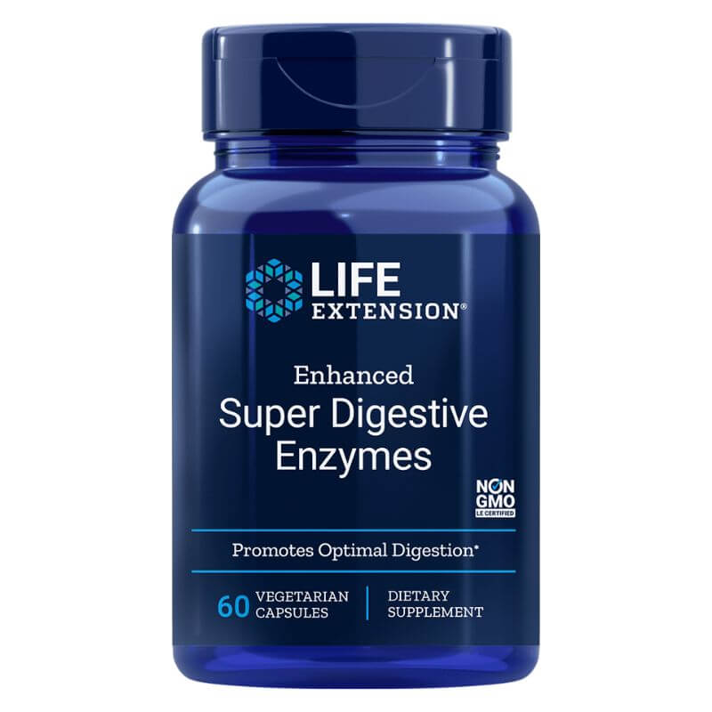 Life Extension Super Digestive Enzymes - vylepšené trávicí enzymy, 60 kapslí
