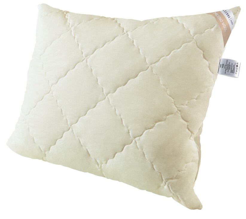 Inter-Widex luxusný prešívaný vankúš s ovčou vlnou Merino 70x80