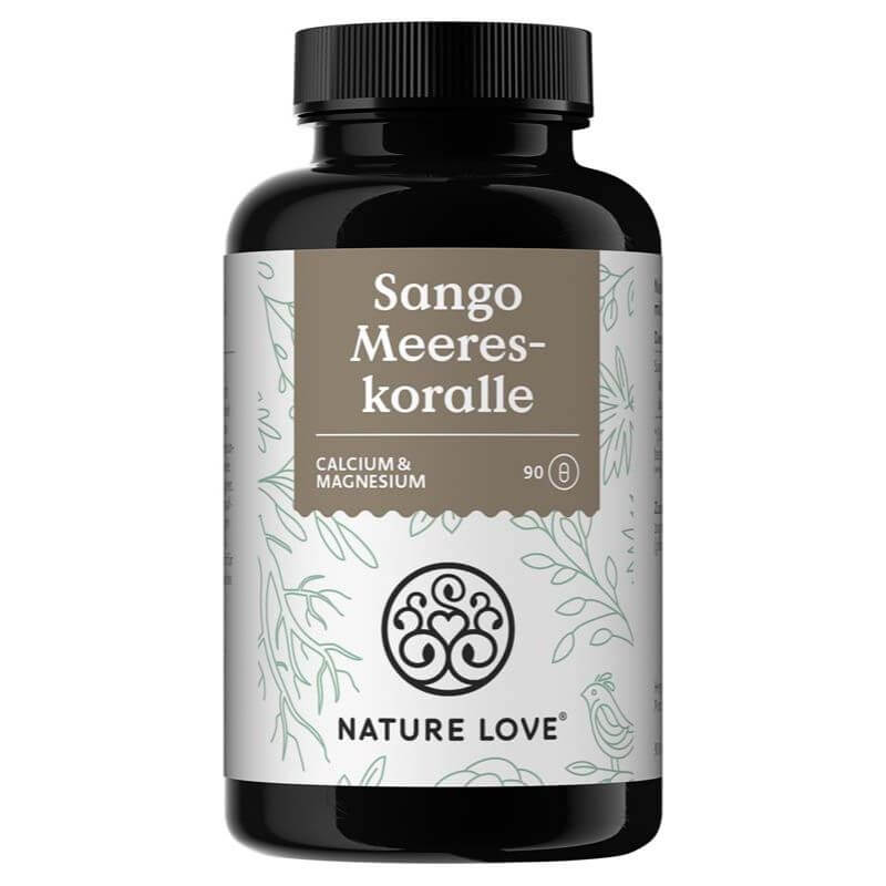 Nature Love Sango Vápnik, Horčík prírodný zdroj 90 kapsúl
