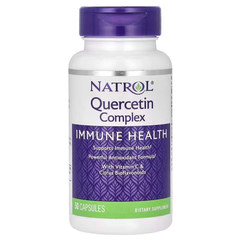 Natrol Quercetin Complex s vitamínem C, 50 kapslí