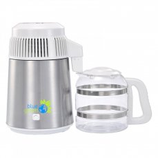 blue green Water Pro nerezový destilátor vody so skleneným džbánom biely