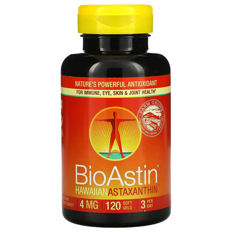 Nutrex Hawaii, BioAstin Havajský Astaxanthin 4 mg, 120 gelových kapsúl