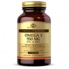 Solgar Omega 3, EPA & DHA, Trojitá sila, 950mg, 50 kapsúl