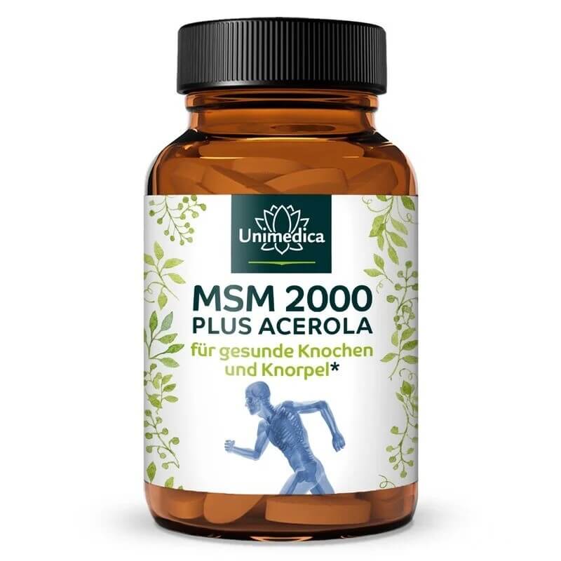 Unimedica MSM 2000 mg + Vitamin C z aceroly 365 tablet
