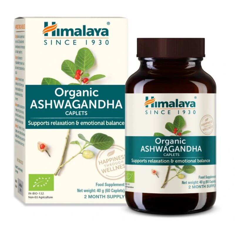 Himalaya Organic Ashwagandha extract BIO, 60 kapslí