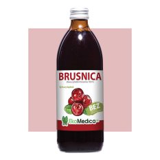 EkoMedica 100% sok brusnica, 1000 ml