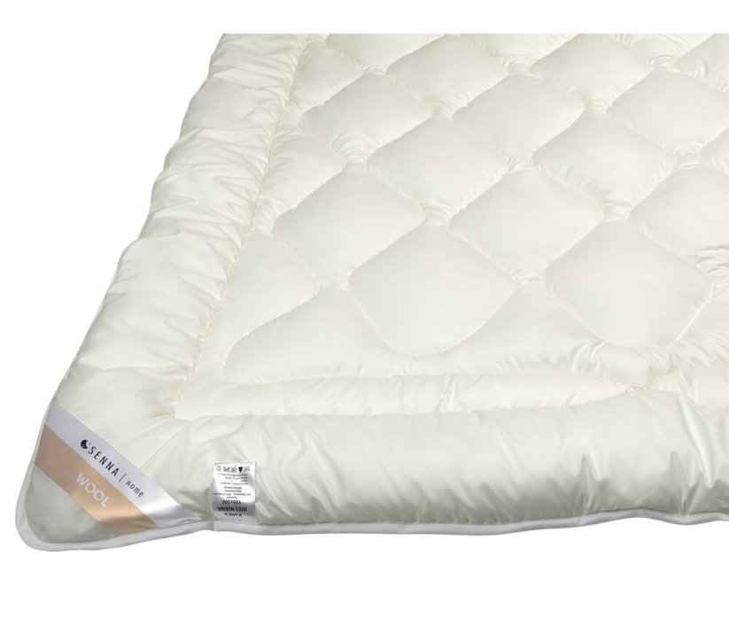Inter-Widex prešívaný luxusný celoročný paplón s ovčou vlnou Merino 200x220 prešívanie