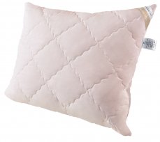 Inter-Widex luxusní prošívaný polštář s ovčí vlnou Merino 70x80 růžová