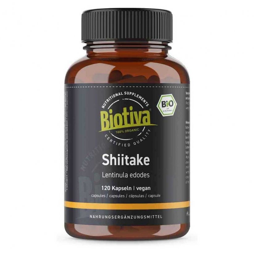 Biotiva Bio Shiitake 120 kapslí